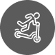 E-scooter Accident Icon