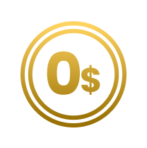 $0 upfront cost icon